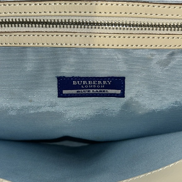 BURBERRY Nova Check Hand Bag Nylon Beige Auth bs15243 - Picture 7 of 13